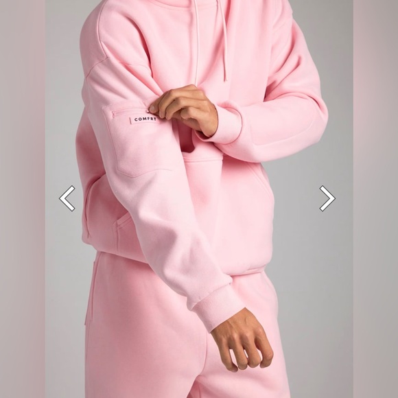 Comfrt Petal Pink Airplane Mode Hoodie and Joggers - Picture 3 of 10